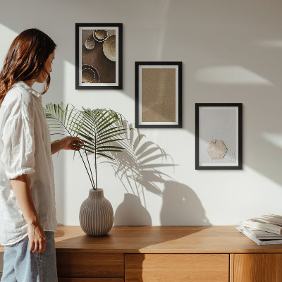 Billedvæg Minimalistiske teksturer i varme farver