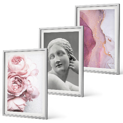 Billedvæg inspiration Abstrakt kvindeskulptur med pæoner