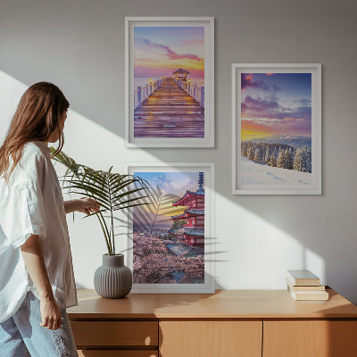 Billedvæg inspiration Romantiske himmellandskaber