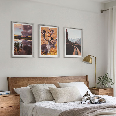 Billedvæg inspiration Bjerglandskaber med rensdyr
