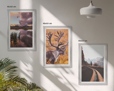 Billedvæg inspiration Bjerglandskaber med rensdyr