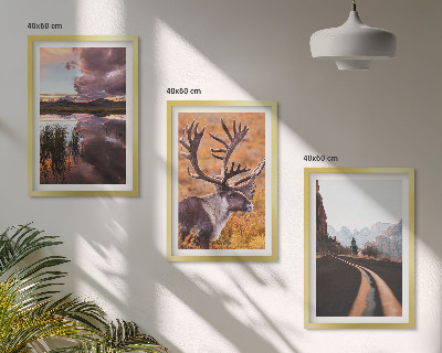 Billedvæg inspiration Bjerglandskaber med rensdyr