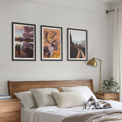 Billedvæg inspiration Bjerglandskaber med rensdyr