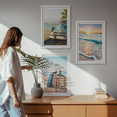 Billedvæg inspiration Miami solnedgangsferie