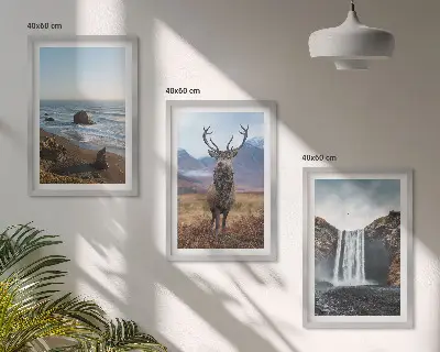 Billedsæt til soveværelset bjerglandskaber med vandfald