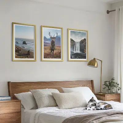 Billedsæt til soveværelset bjerglandskaber med vandfald