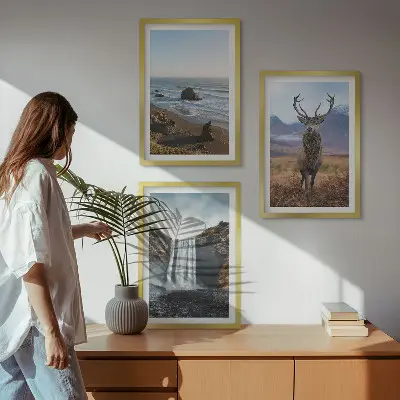 Billedsæt til soveværelset bjerglandskaber med vandfald