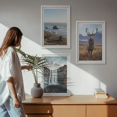 Billedsæt til soveværelset bjerglandskaber med vandfald