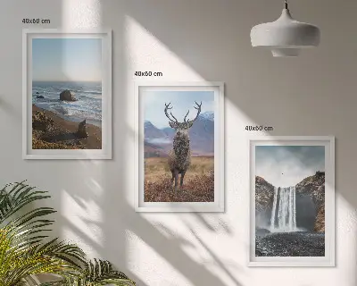 Billedsæt til soveværelset bjerglandskaber med vandfald