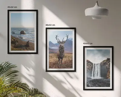 Billedsæt til soveværelset bjerglandskaber med vandfald