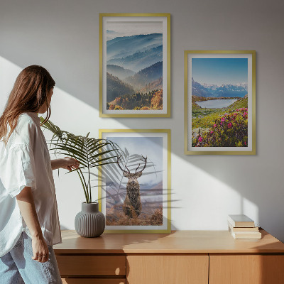Billedvæg inspiration Bjergsø hjorte natur