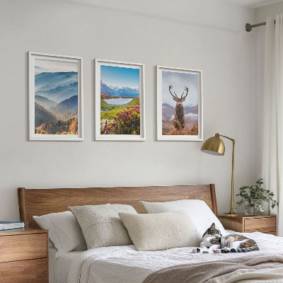 Billedvæg inspiration Bjergsø hjorte natur