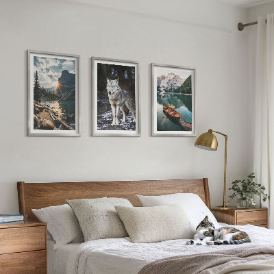 Billedvæg inspiration Bjerge søer ulv natur