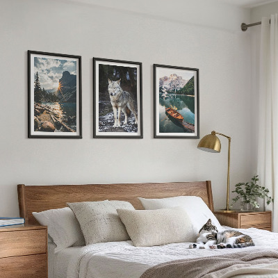 Billedvæg inspiration Bjerge søer ulv natur