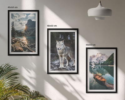 Billedvæg inspiration Bjerge søer ulv natur