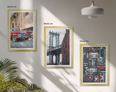 Billedvæg inspiration Gammel bilbro Brooklyn retro lyd