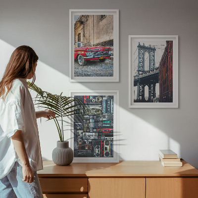 Billedvæg inspiration Gammel bilbro Brooklyn retro lyd