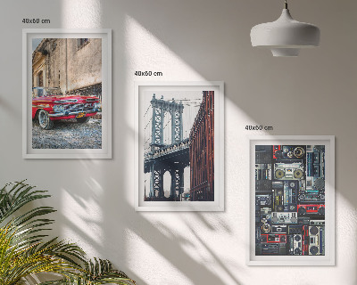 Billedvæg inspiration Gammel bilbro Brooklyn retro lyd