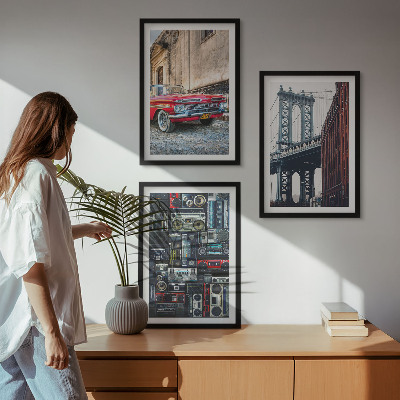 Billedvæg inspiration Gammel bilbro Brooklyn retro lyd