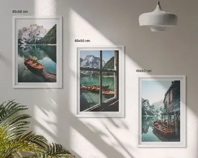 Bjergsø bådehus billedsæt til soveværelset