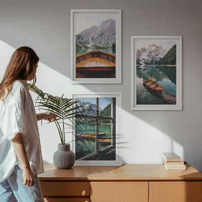 Billedvæg inspiration Bjergsø både vindue