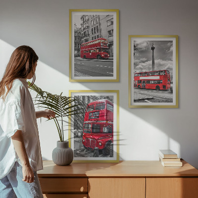 Billedvæg inspiration Røde busser London