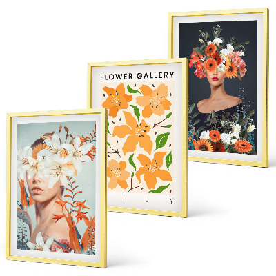Billedvæg inspiration Blomsterportrætter med buketter