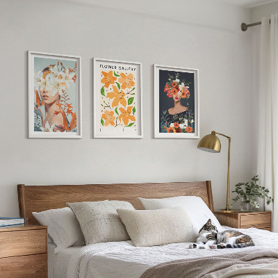 Billedvæg inspiration Blomsterportrætter med buketter