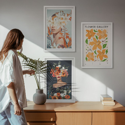 Billedvæg inspiration Blomsterportrætter med buketter