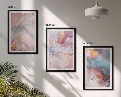 Billedvæg inspiration Abstrakte pastelmønstre