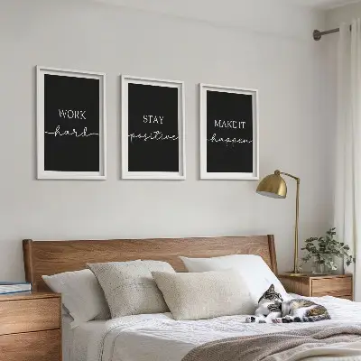 Sengesæt elegante motiver på sort baggrund