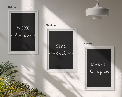 Billedsæt til soveværelset Elegante motiver på sort