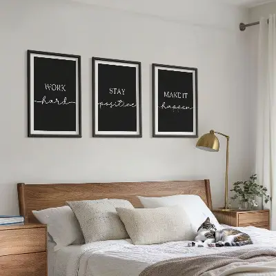 Sengesæt elegante motiver på sort baggrund