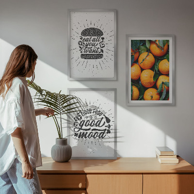 Billedvæg inspiration Saftige appelsiner køkken