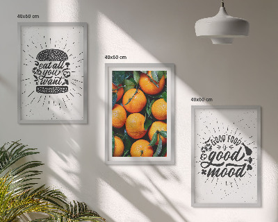 Billedvæg inspiration Saftige appelsiner køkken