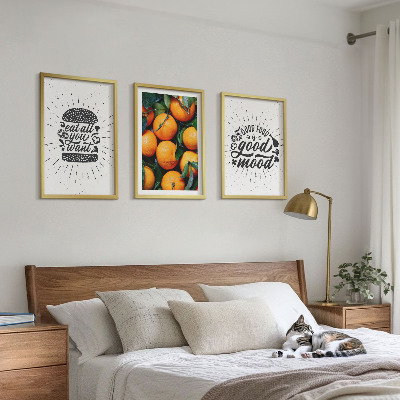 Billedvæg inspiration Saftige appelsiner køkken