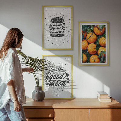 Billedvæg inspiration Saftige appelsiner køkken