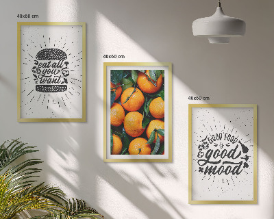 Billedvæg inspiration Saftige appelsiner køkken