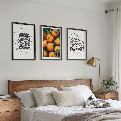 Billedvæg inspiration Saftige appelsiner køkken