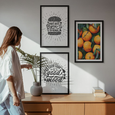 Billedvæg inspiration Saftige appelsiner køkken