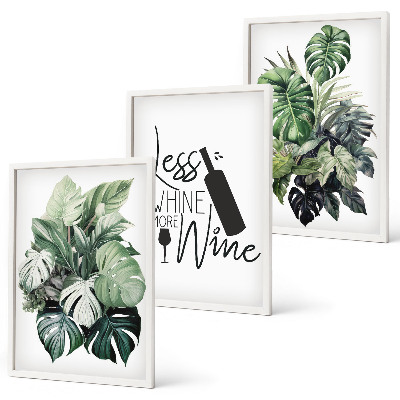 Billedvæg inspiration Vingrønne planteblade