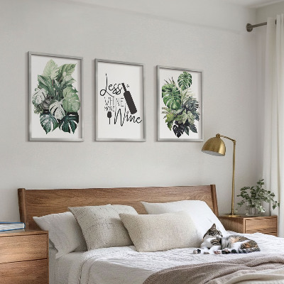 Billedvæg inspiration Vingrønne planteblade