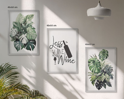 Billedvæg inspiration Vingrønne planteblade