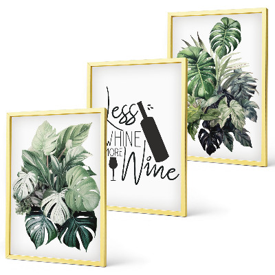 Billedvæg inspiration Vingrønne planteblade
