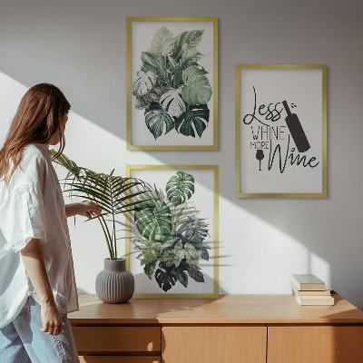 Billedvæg inspiration Vingrønne planteblade