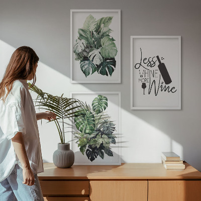 Billedvæg inspiration Vingrønne planteblade