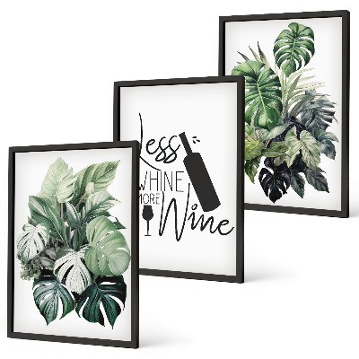 Billedvæg inspiration Vingrønne planteblade
