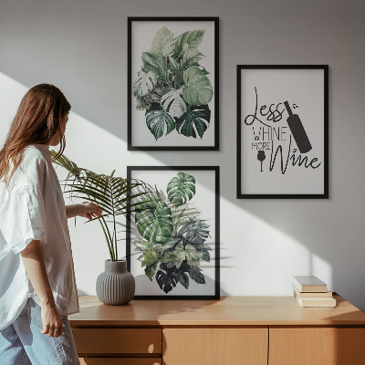 Billedvæg inspiration Vingrønne planteblade