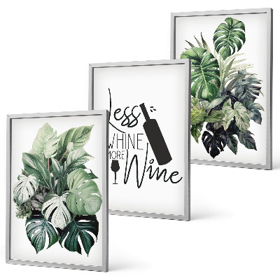 Billedvæg inspiration Vingrønne planteblade