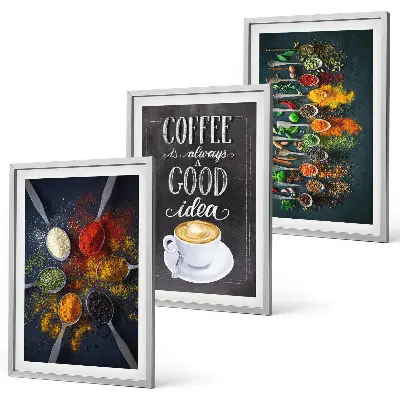 Sengesæt med krydderier, kaffe, urter og mønstre
